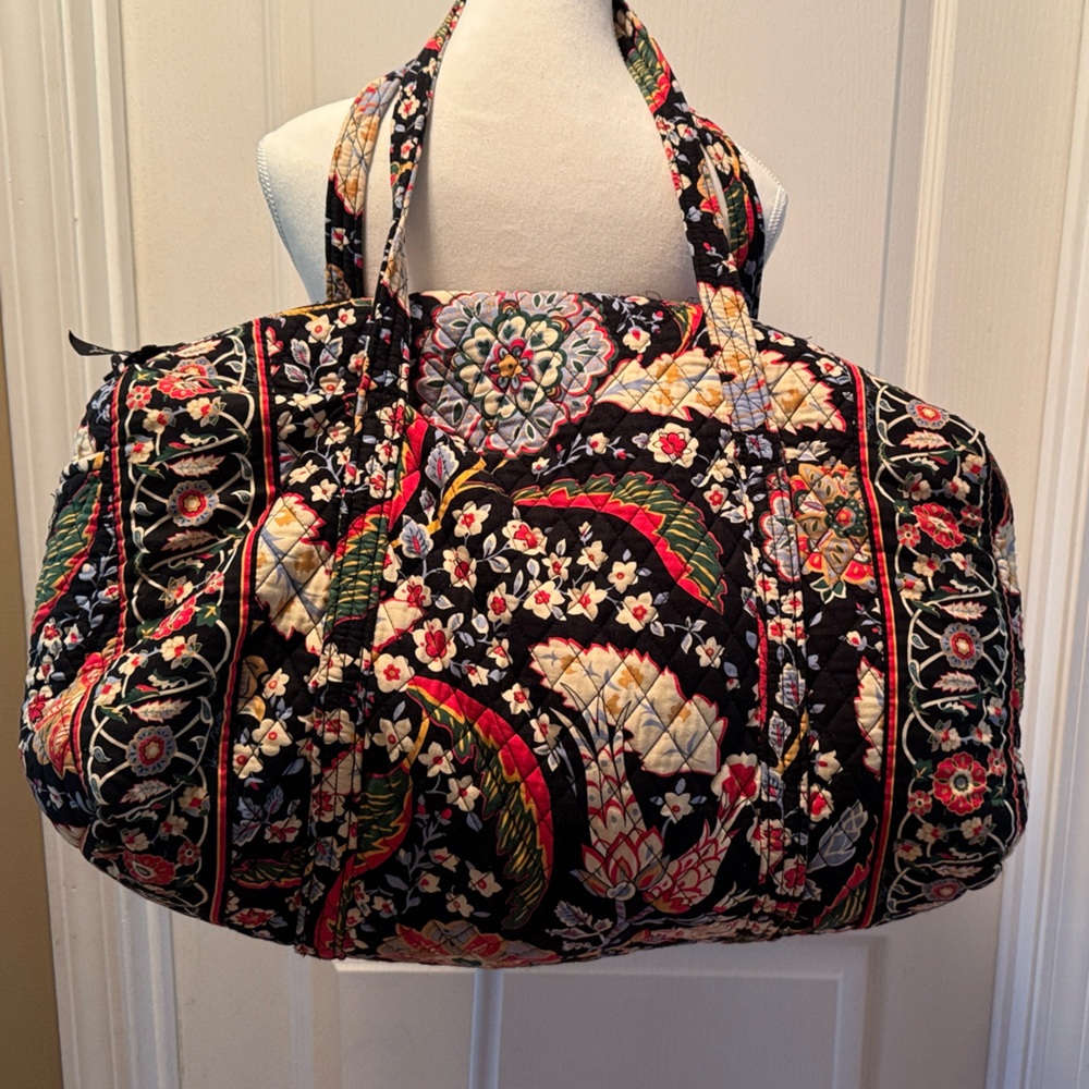 Vera Bradley Versailles Quilted Duffle Travel Bag